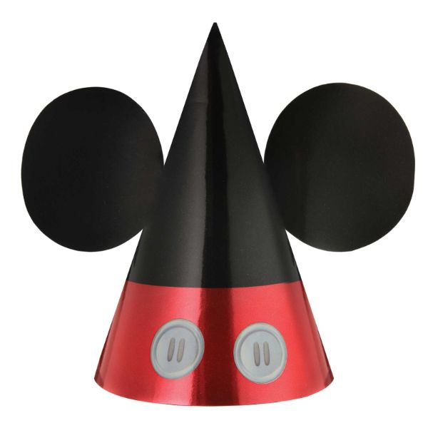 8 Pack Mickey Mouse Forever Party Cone Hats