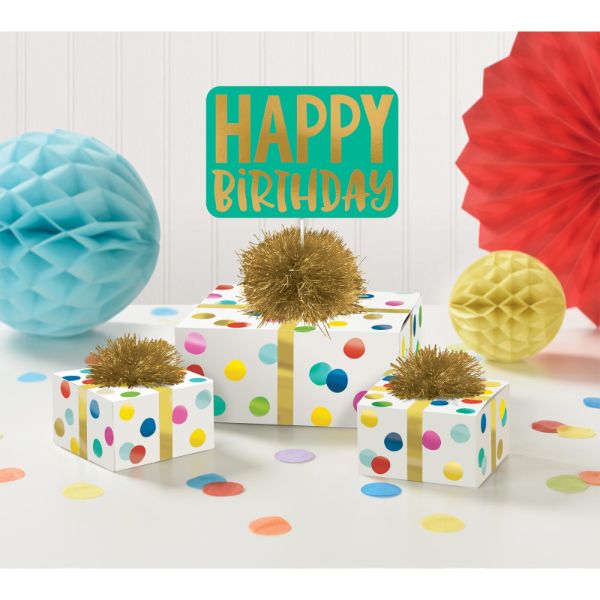 Happy Birthday Dots Table Decorating Kit