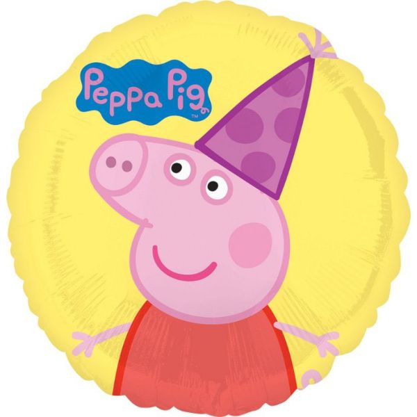 Peppa Pig With Hat Foil Balloon - 45cm