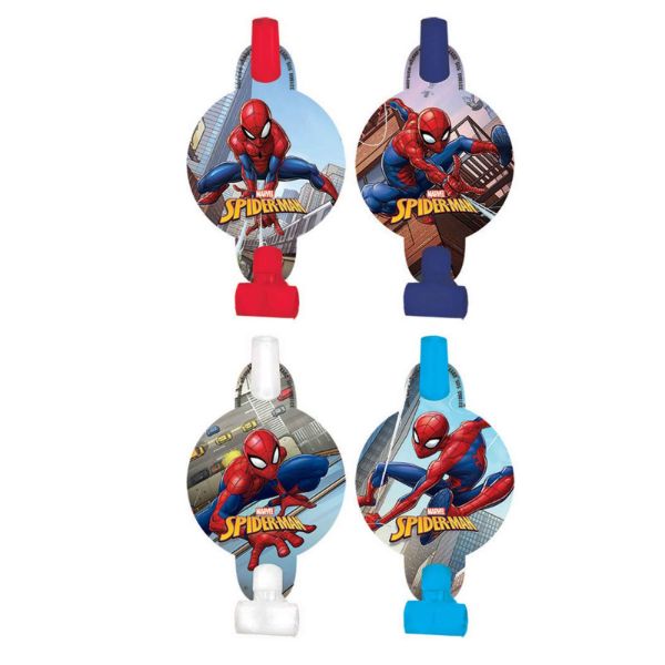 8 Pack Spiderman Webbed Wonder Blowouts - 12cm