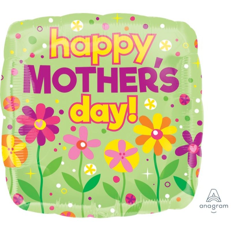 Happy Mothers Day Garden Patch Jumbo Shape Foil Balloon - 71cm