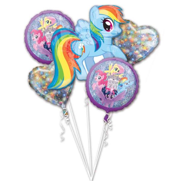 5 Pack My Little Pony Friendship Adventures Bouquet Foil Balloon - 45cm