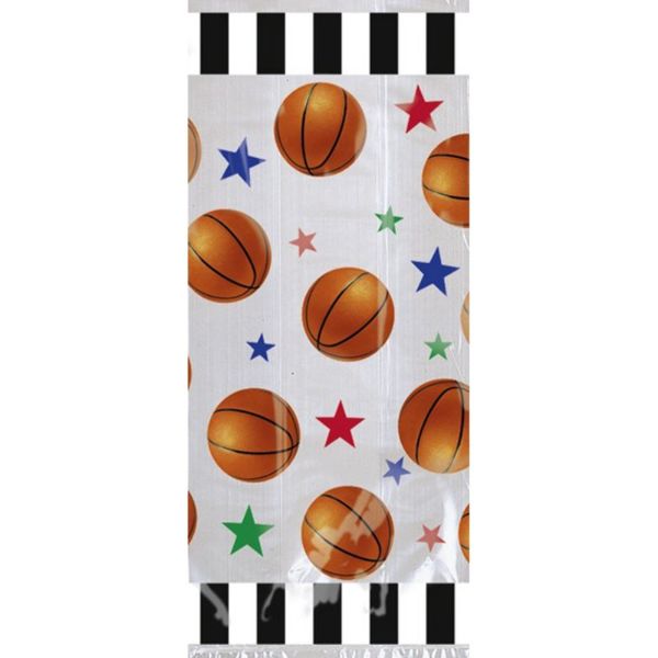 20 Pack Basketball Fan Cello Party Bags