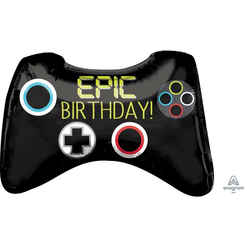 Supershape Epic Party Game Controller Foil Balloon - 71cm x 45cm