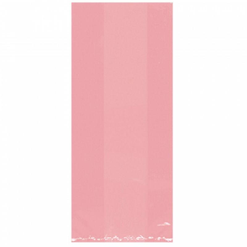 25 Pack New Pink Cello Party Bags - 24cm x 10cm