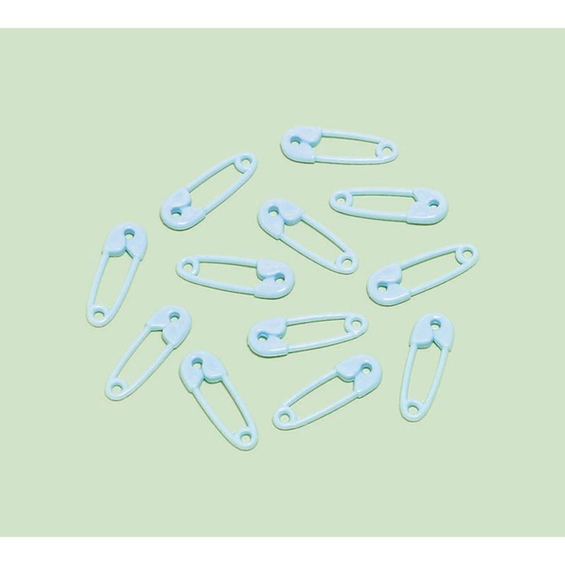 24 Pack Blue Favor Safety Pin