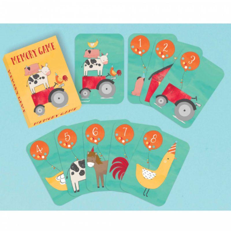 8 Pack Barnyard Birthday Memory Playing Card Games