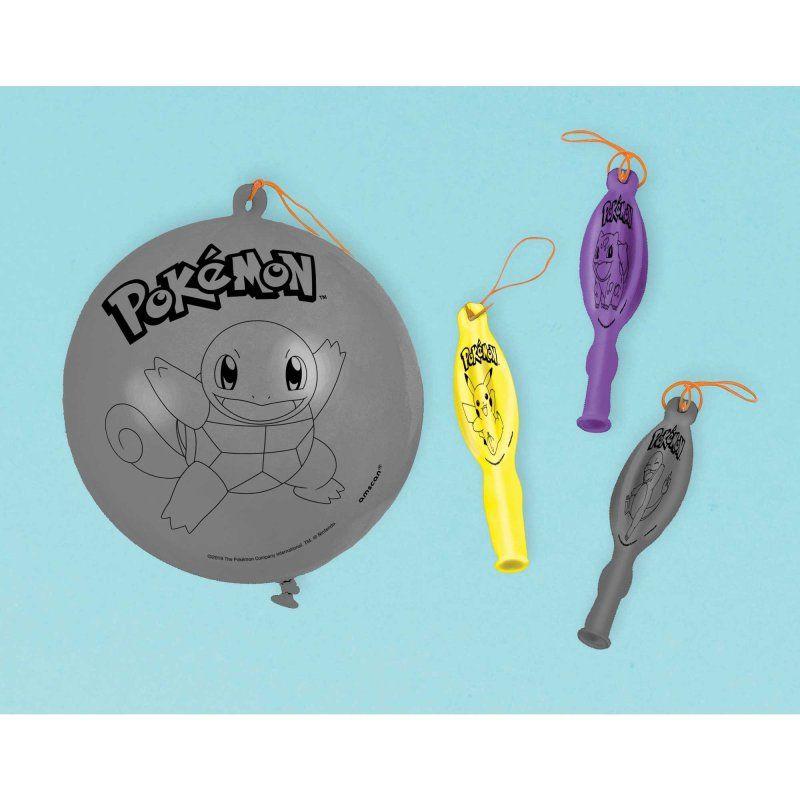 4 Pack Pokemon Classic Latex Punch Balloons - 40cm