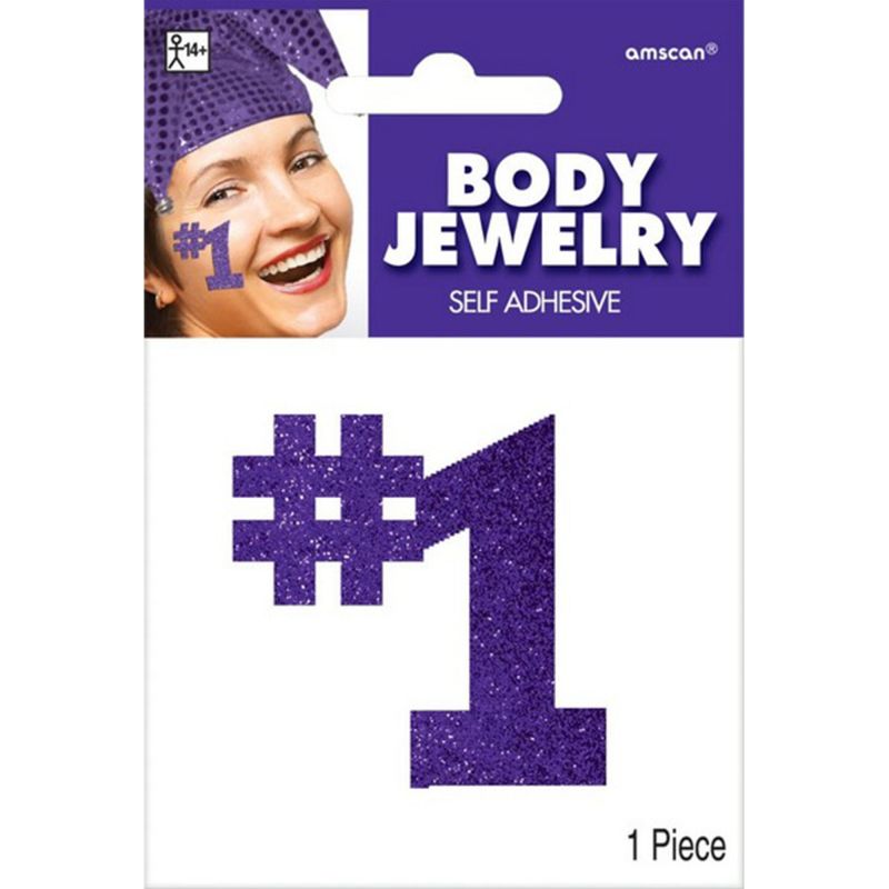 Purple #1 Body Jewelry - 12cm x 8.8cm