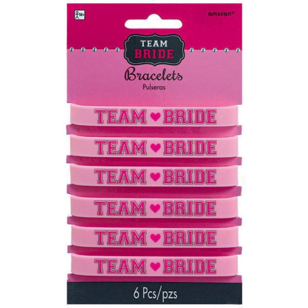 6 Pack Team Bride Bracelets