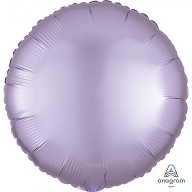 Satin Luxe Pastel Lilac Circle Foil Balloon - 45cm - The Base Warehouse