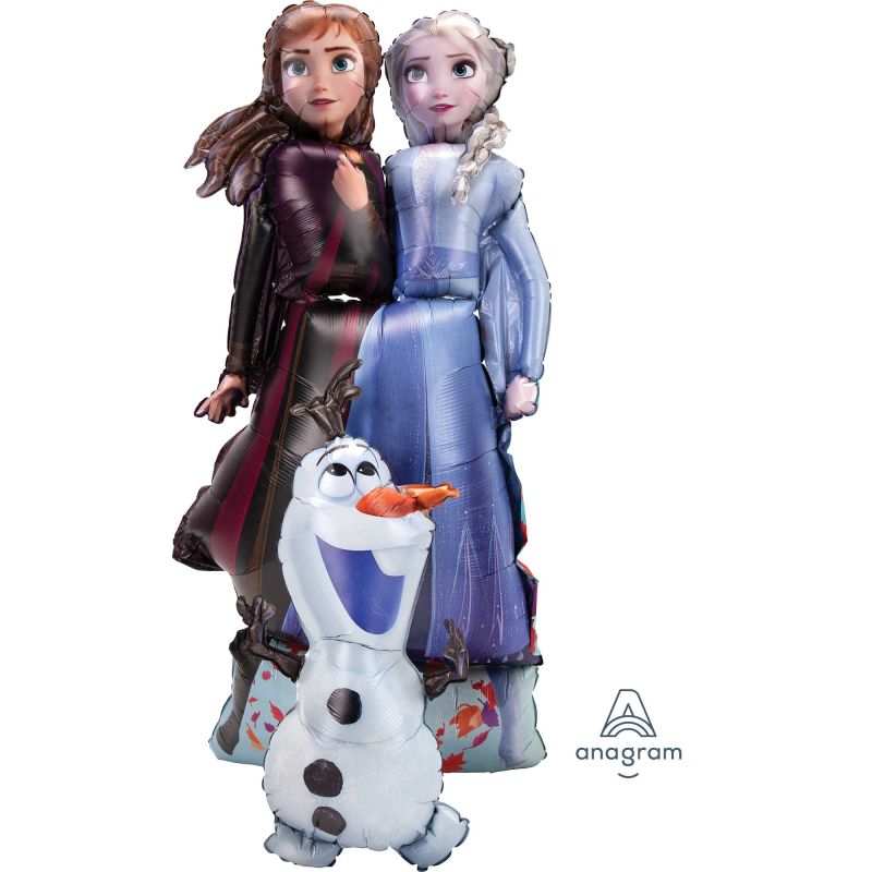 Airwalker Frozen 2 Elsa, Anna & Olaf Foil Balloon - 68cm x 147cm