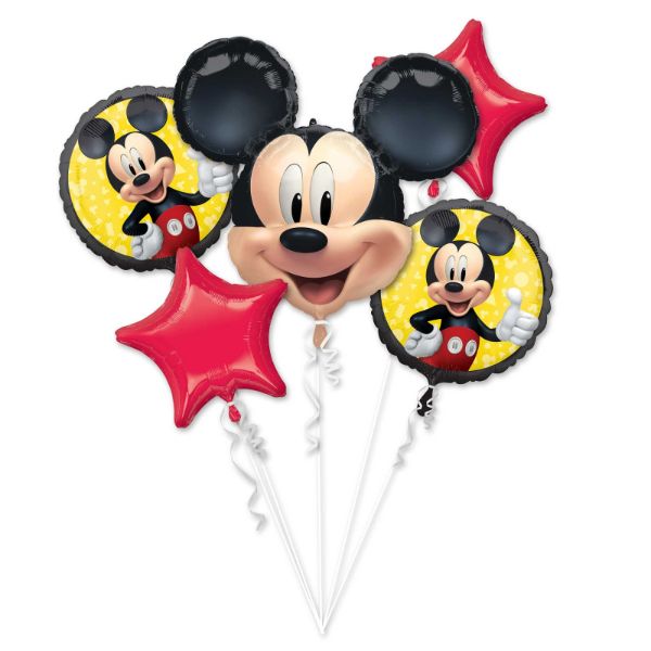 5 Pack Mickey Mouse Forever Bouquet Foil Balloons - 45cm