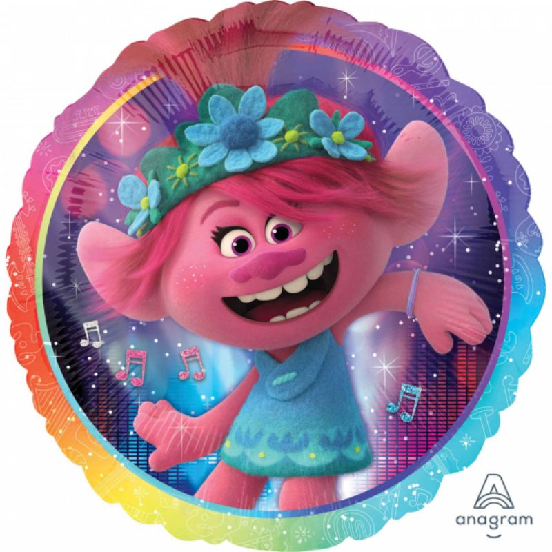 Trolls World Tour Round Foil Balloon - 45cm
