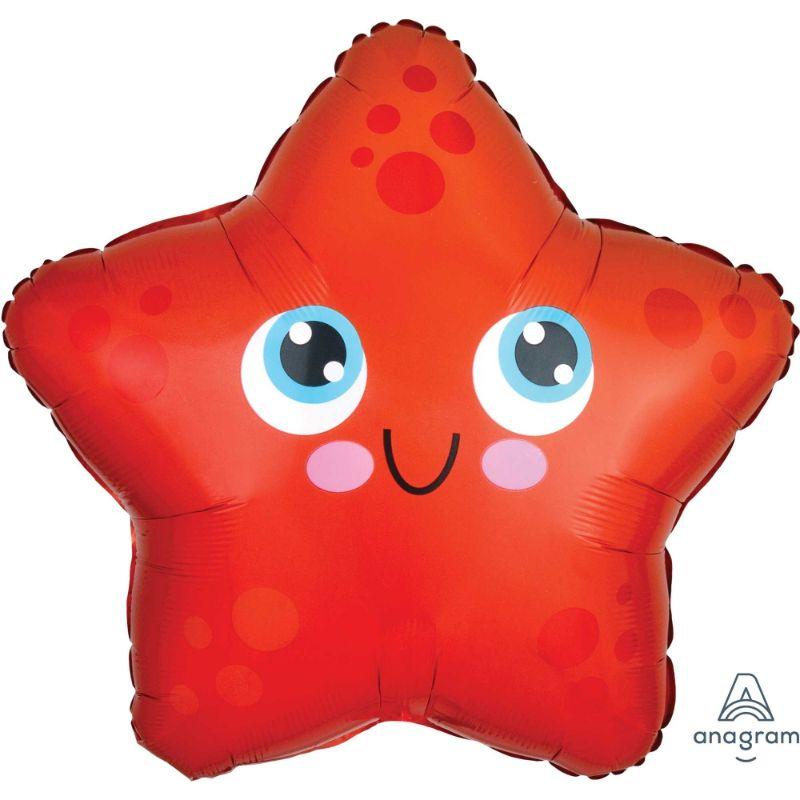 Starfish Shape Foil Balloon - 45cm