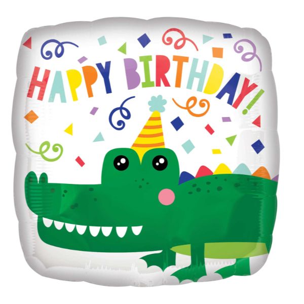Gator Happy Birthday Foil Balloon - 45cm