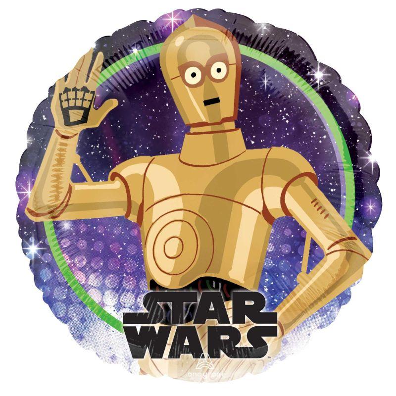 Star Wars Galaxy C3P0 Foil Balloon - 45cm