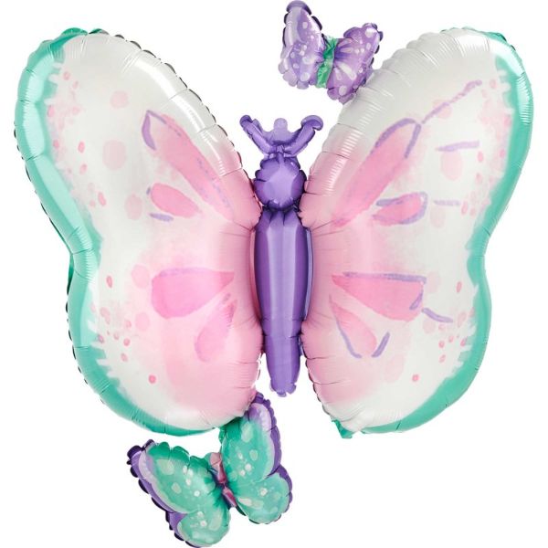 Supershape Flutters Butterfly Foil Balloon - 73cm x 71cm