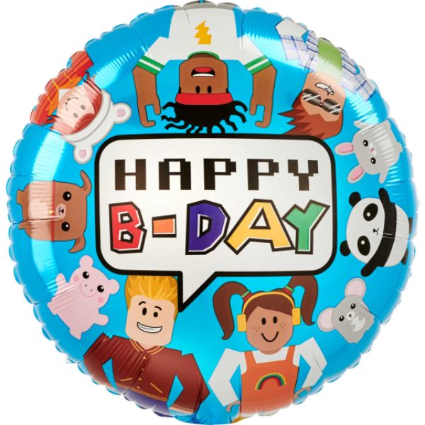 Party Town Happy Birthday Foil Balloon - 45cm