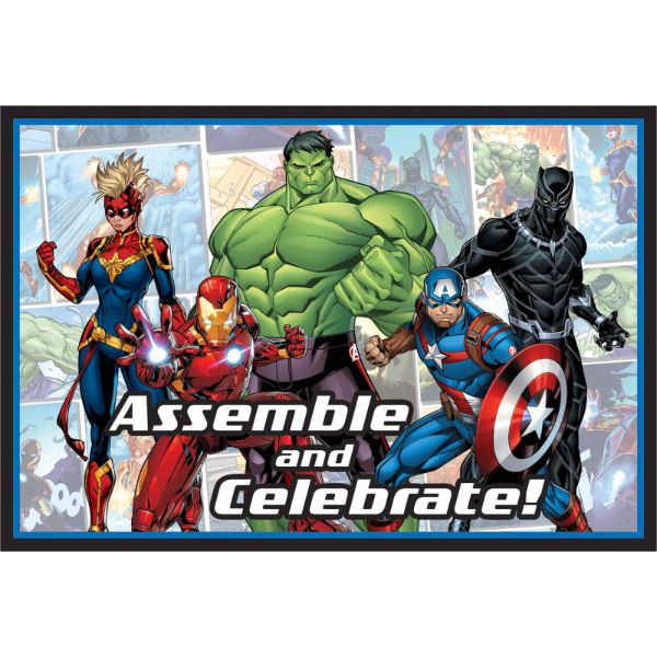 8 Pack Marvel Avengers Powers Unite Postcard Invitations