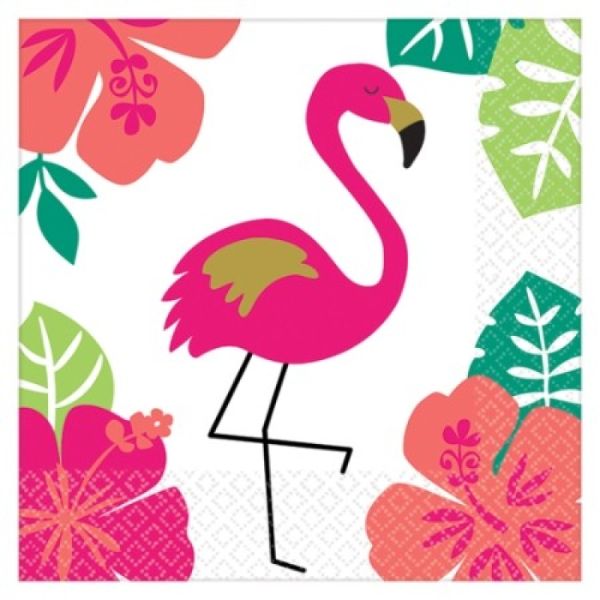 16 Pack You Had Me At Aloha Beverage Napkins - 25cm x 25cm