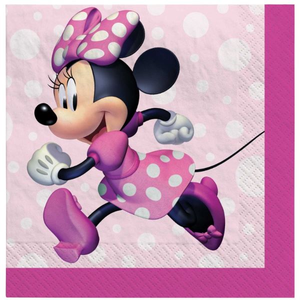 16 Pack Minnie Mouse Forever Beverage Napkins