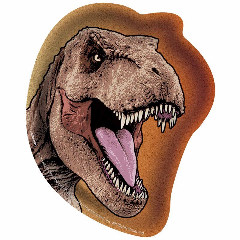 8 Pack Jurassic Into The Wild Shaped Paper Plates - 23cm x 19cm
