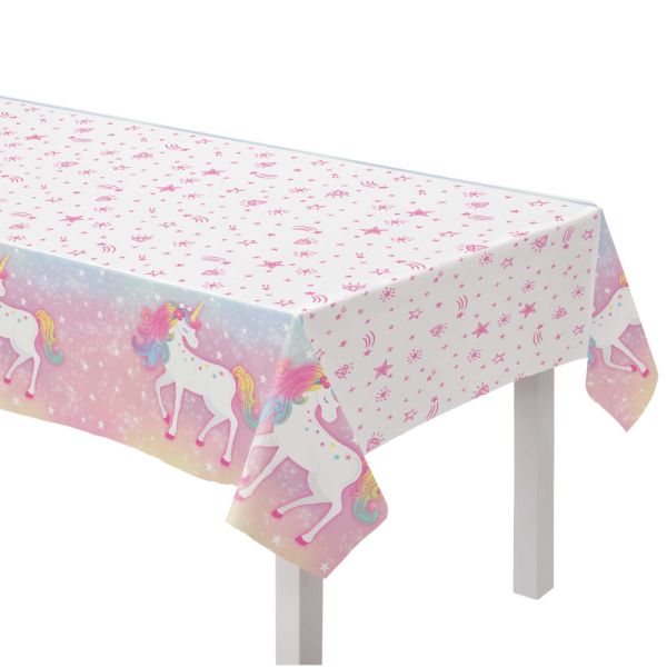 Enchanted Unicorn Plastic Tablecover - 137cm x 243cm