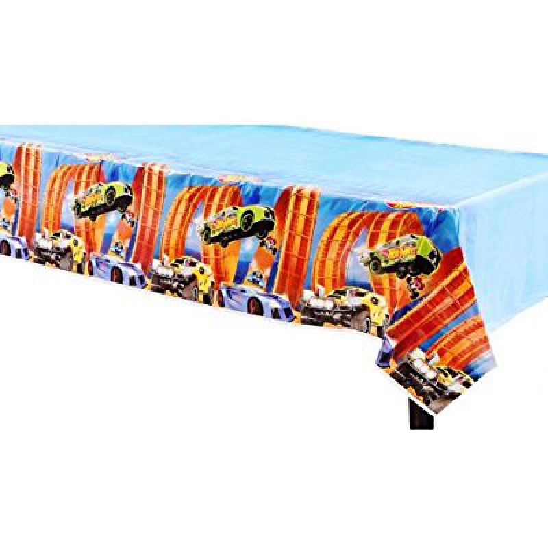 Hot Wheels Wild Racer Plastic Table Cover - 1.37m x 2.43m