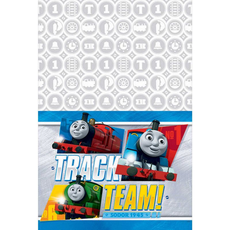 Thomas All Aboard Plastic Table Cover - 1.37m x 2.43m