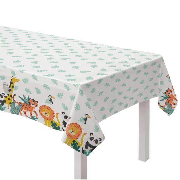 Get Wild Jungle Plastic Tablecover - 137cm x 243cm