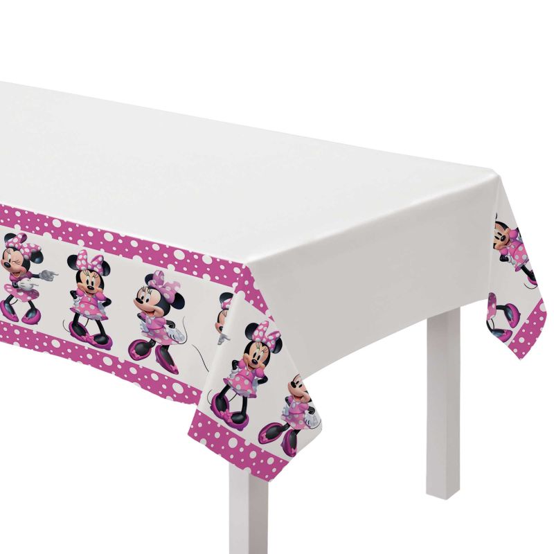 Minnie Mouse Forever Plastic Table Cover - 137cm x 243cm