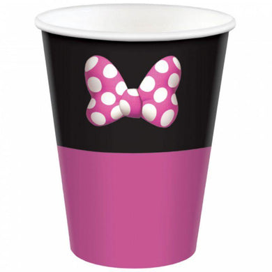 8 Pack Minnie Mouse Forever Paper Cups - 266ml - The Base Warehouse