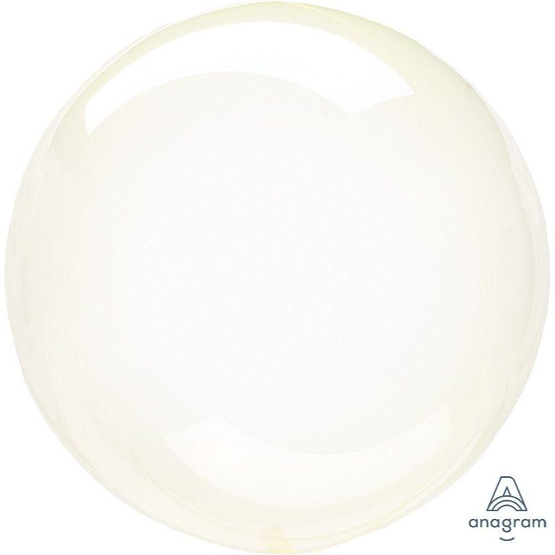 Crystal Clearz Petite Yellow Round Balloon - 30cm