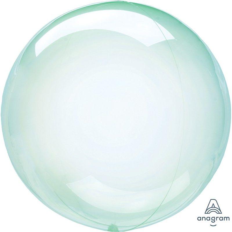 Crystal Clearz Petite Green Round Balloon - 30cm
