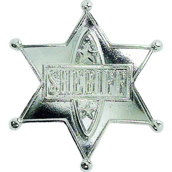 Silver Western Sheriff Badge