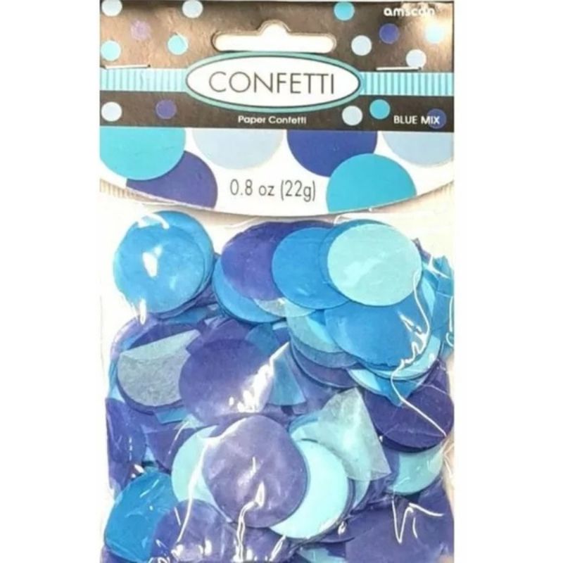 Blue Mix Gender Reveal Paper Confetti Scatters - 22g