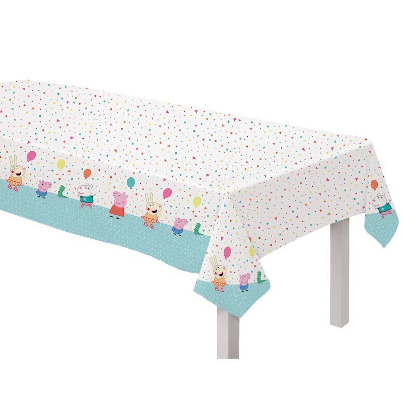 Peppa Pig Confetti Party Paper Table Cover - 137cm x 243cm