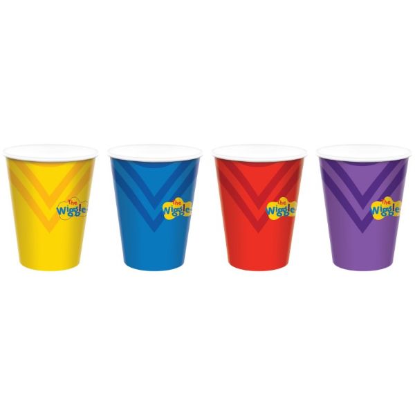 8 Pack The Wiggles Party Paper Cups - 266ml