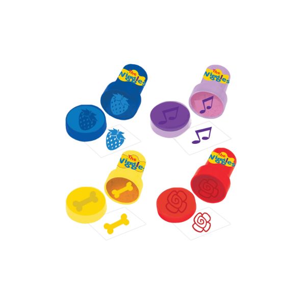 4 Pack The Wiggles Party Stamper Set - 2cm x 3cm