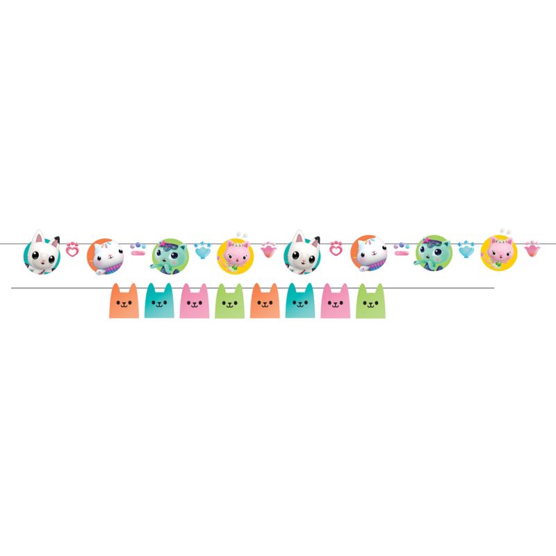 2 Pack Gabby's Dollhouse Garland Banner Kit - x 2.8m & 1 x 2m