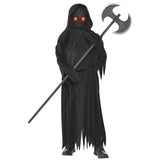 Load image into Gallery viewer, Kids Glaring Reaper &amp; LED Light Up Eyes Costume - Size 4-6 Years
