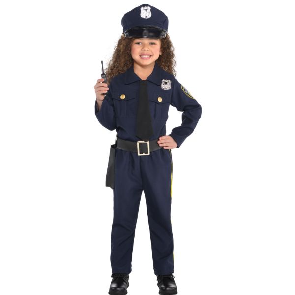 Girls Police Officer Costume (6 - 8 Years)