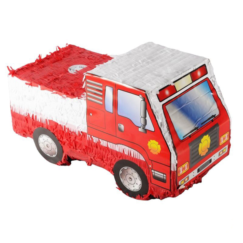 Red Fire Engine 3D Shape Pinata