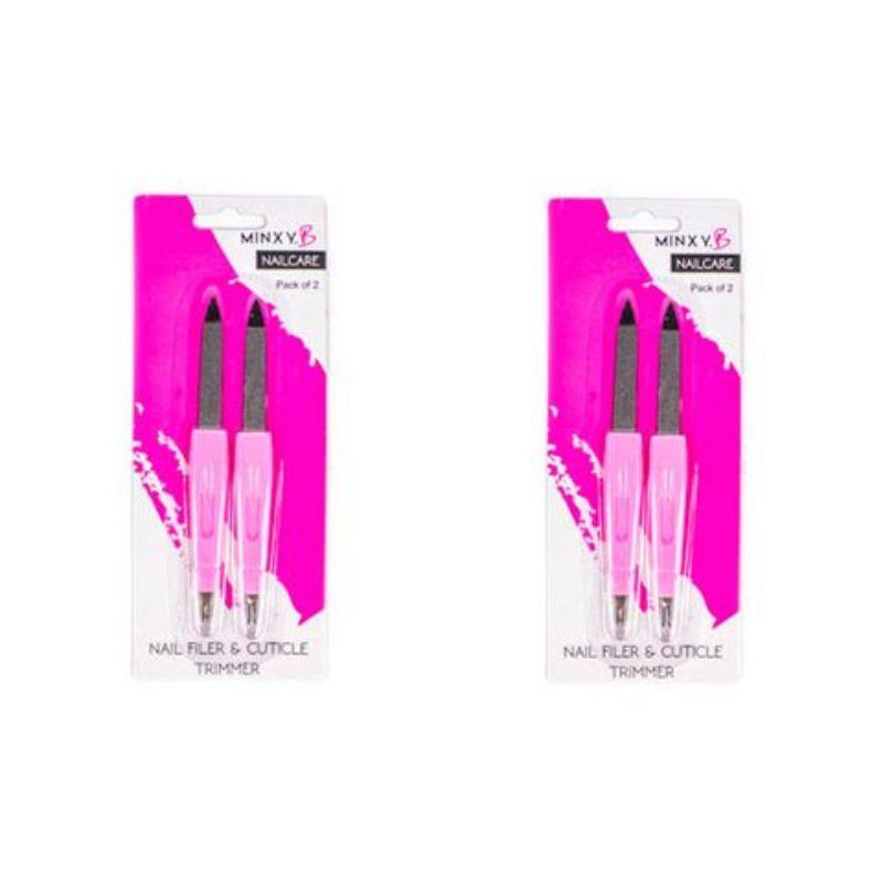 2 Pack Nail Filer & Cuticle Trimmer - 13cm