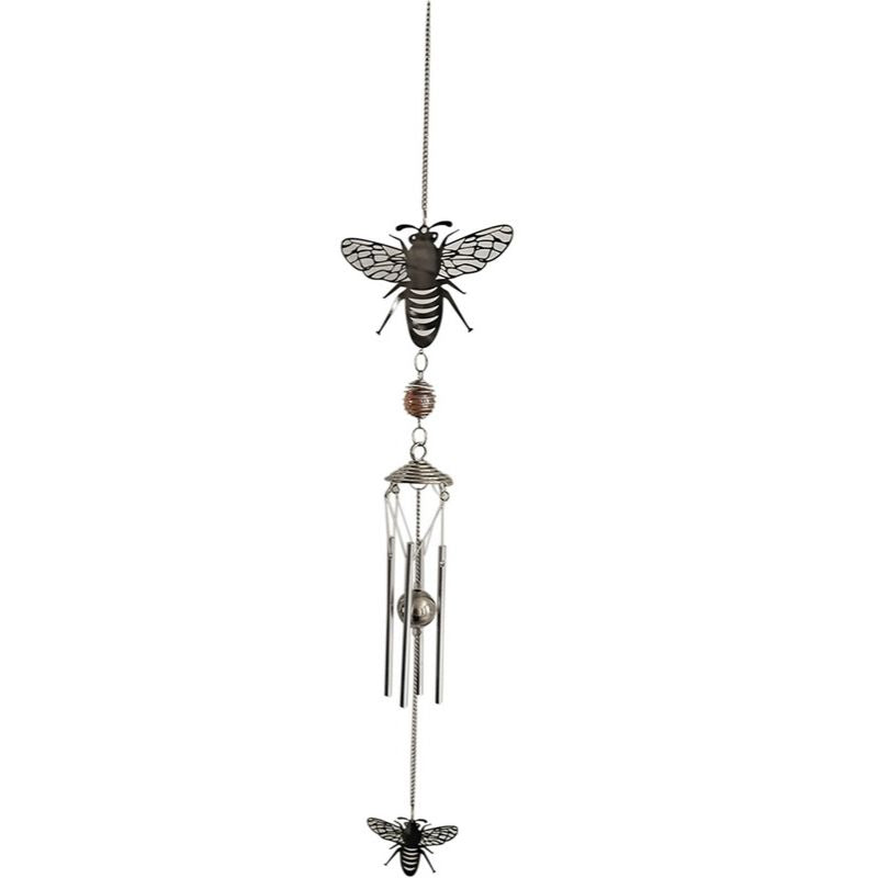 Silver Bumble Bee Wind Chime