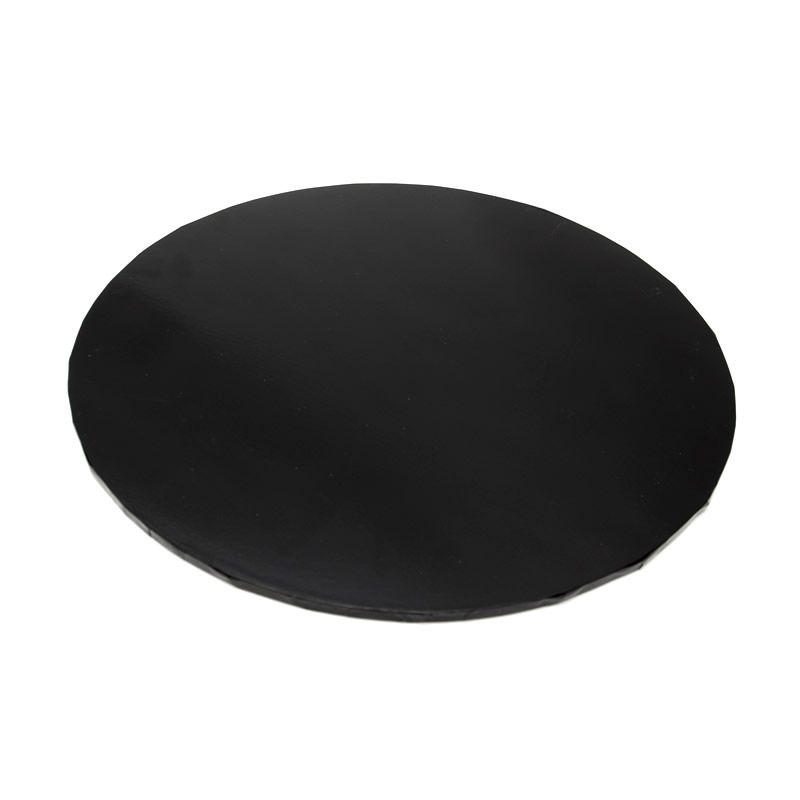 Black Masonite Round Cake Board - 15cm x 5mm