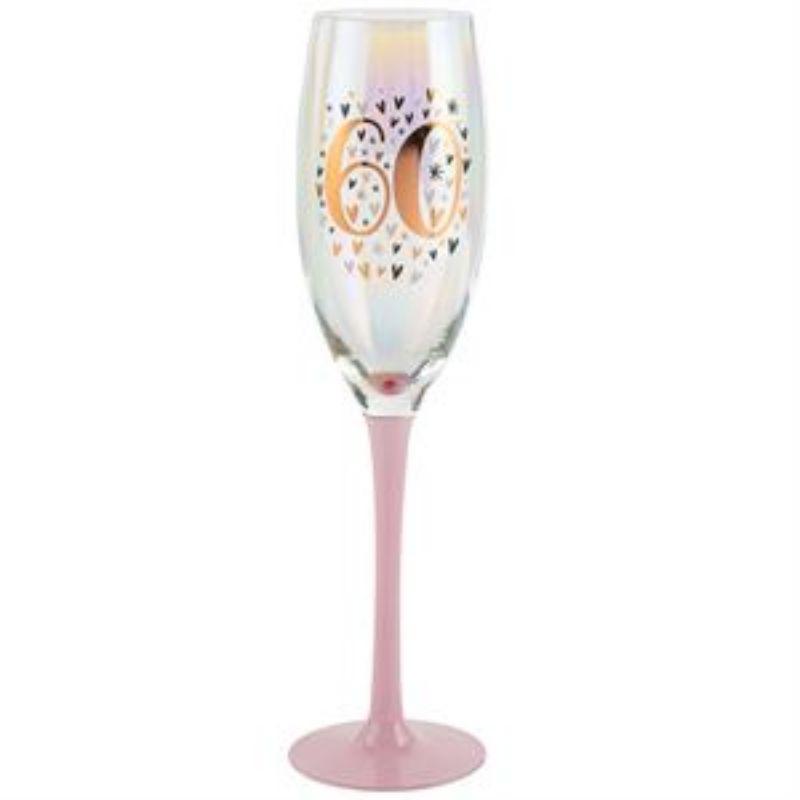 60 Rainbow Pastel/Gold Champagne Glass - 150ml