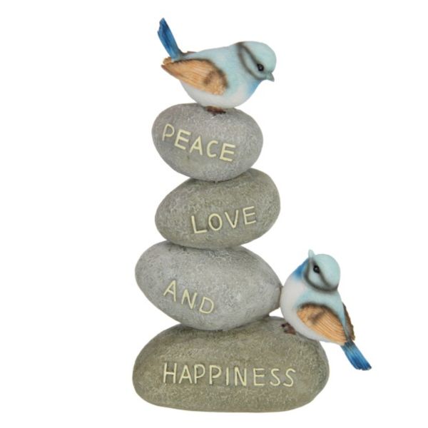 Blue Birds on Inspirational Rock - 20cm