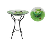 Load image into Gallery viewer, Green Glass Frog Bird Round Feeder - 46cm x 46cm
